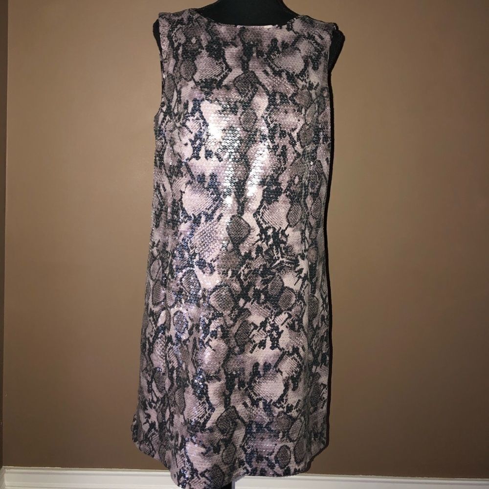 Suzi Chin Embellished Sequins Dress